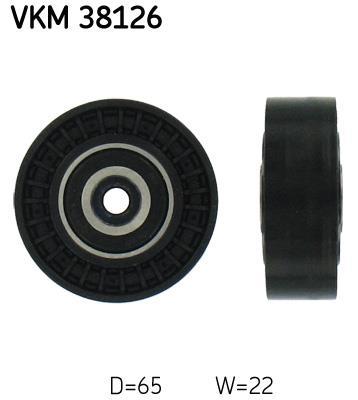 Galet enrouleur de courroie d'accessoire SKF ref. VKM 38126